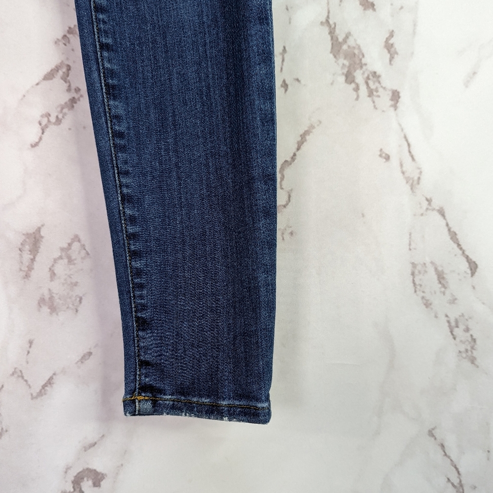 🖤 Frame Denim Skinny Distressed Le High Jeans Blue Medium - Picture 5 of 9